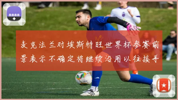 麦克法兰对埃斯特旺世界杯参赛前景表示不确定将继续沿用以往接手流程