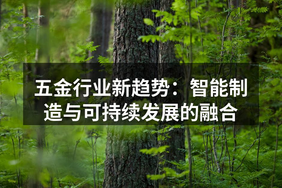五金行业新趋势：智能制造与可持续发展的融